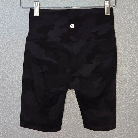 Lululemon Wunder Train High Rise Short 8" - 4 Heritage 365 Camo Deep Coal Multi - Picture 4 of 6